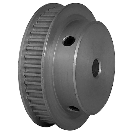 B&B Manufacturing 45-3P06-6FA3, Timing Pulley, Aluminum, Clear Anodized,  45-3P06-6FA3